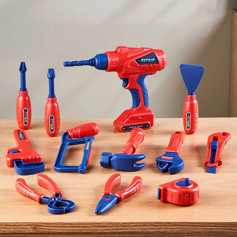 Kinder Speelgoed Gereedschapskist met Boormachine en Werkbank