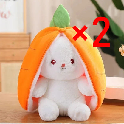 Pluche Konijn Knuffel Aardbei of Wortel 25 cm