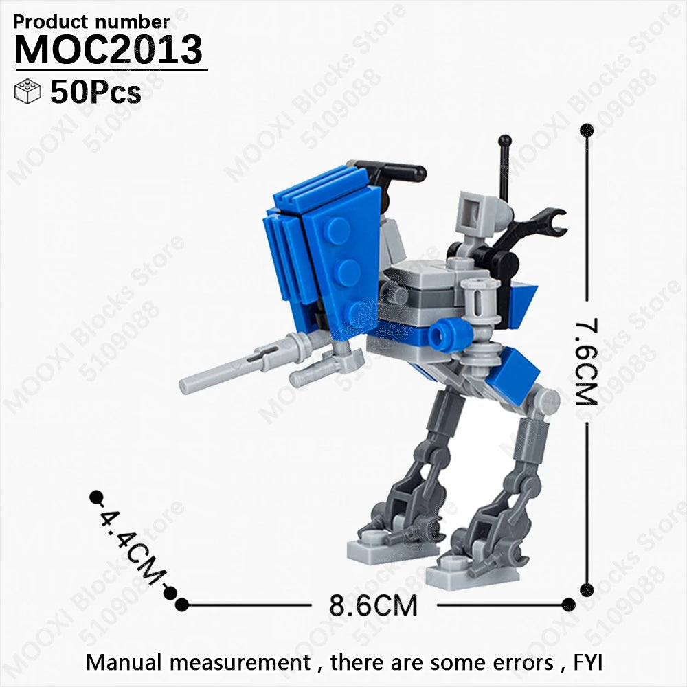 MOOXI Space Wars Bouwset: Voertuig & Tank Compatibel met LEGO®