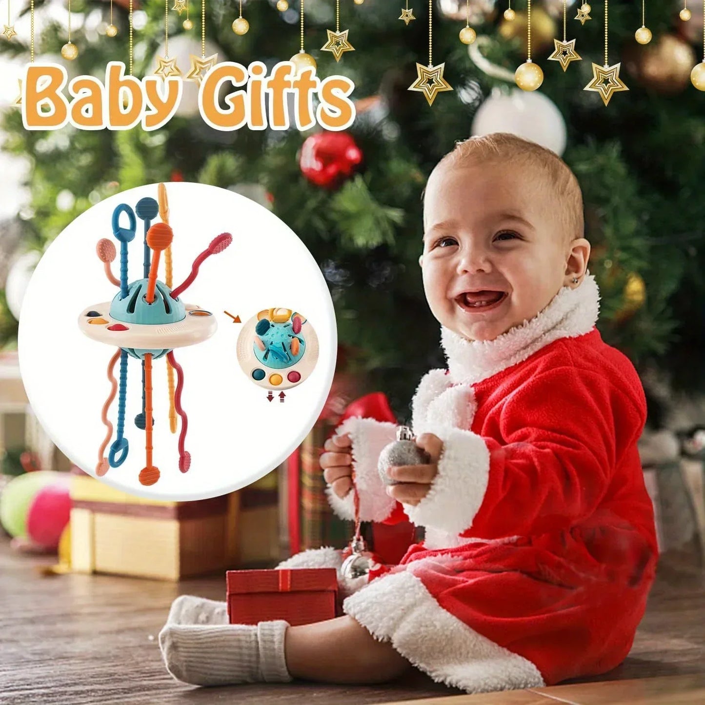 Montessori Siliconen Trekkerspeelgoed voor Baby's