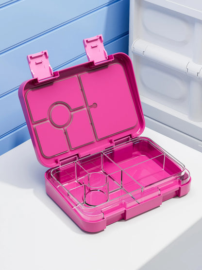 Lekdichte Lunchbox met Vakken - Magnetronbestendig met Kerstprint