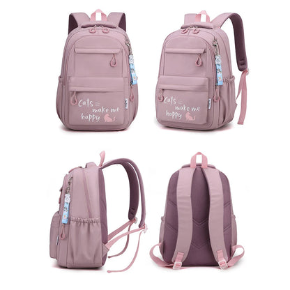 Roze Schooltas Rugzak voor Meisjes en Tieners