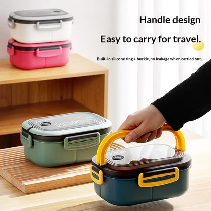 Magnetron Lunchbox met Vakken – Lekvrij & Draagbaar