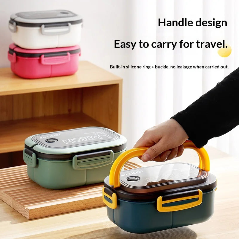 Magnetron Lunchbox met Vakken – Lekvrij & Draagbaar