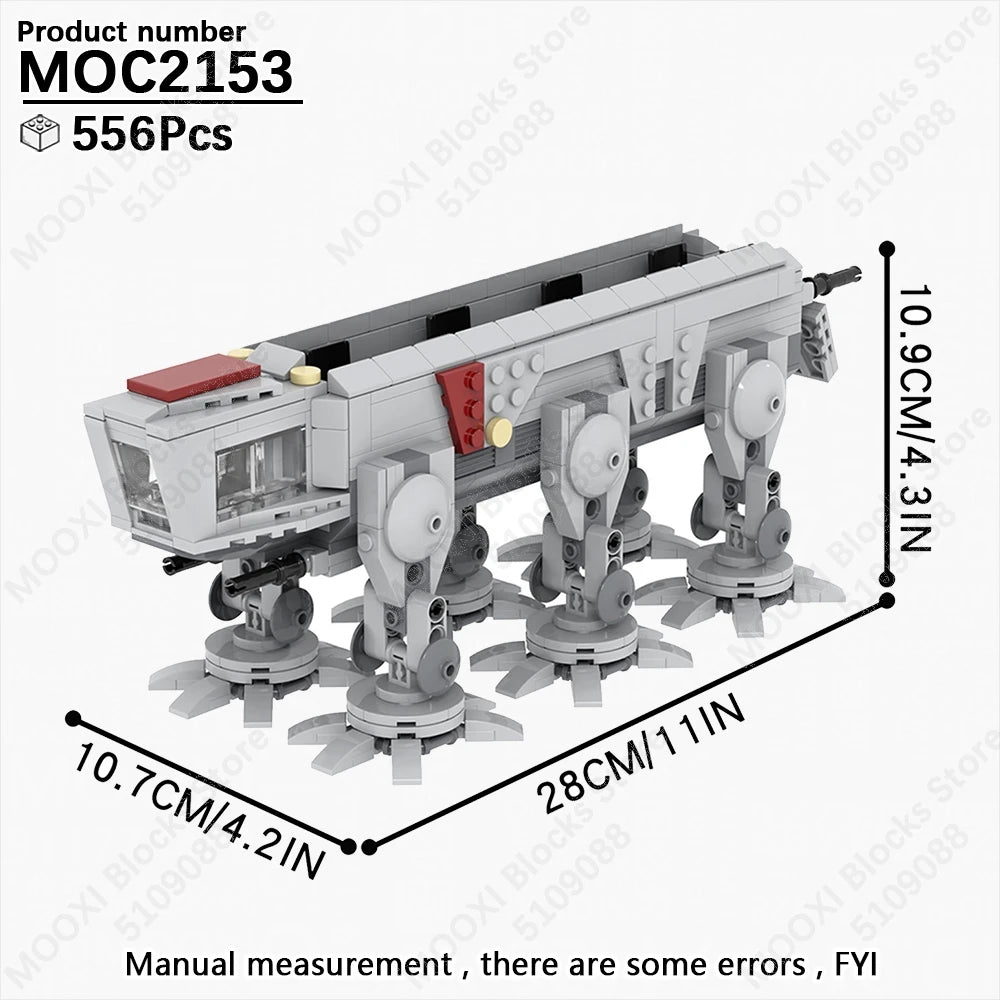 MOOXI Space Wars Bouwset: Voertuig & Tank Compatibel met LEGO®