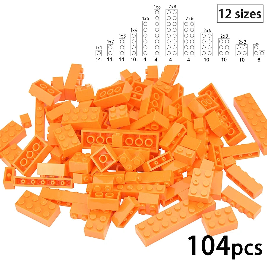 Kleine bouwstenen voor muren | Compatibel met Lego | Diverse maten