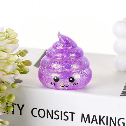 Squishy Poep Stressbal met Glitter