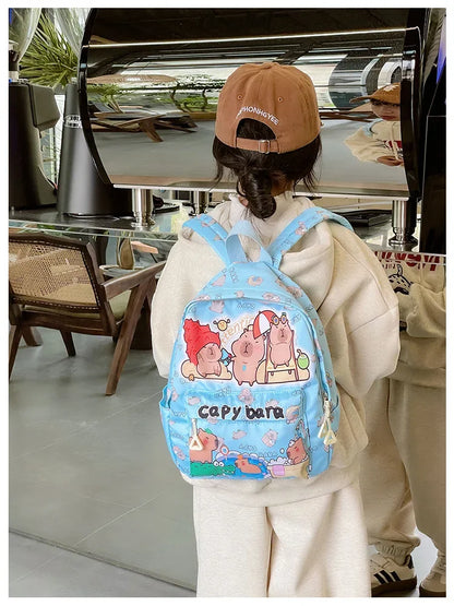 Ruime Capybara Rugzak van Nylon – Ideaal als Schooltas