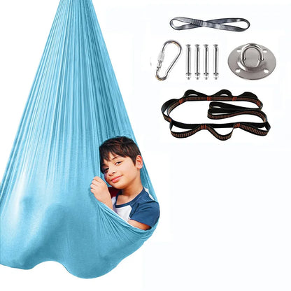 Elastische Kinderhangmat en Therapieschommel voor binnen en buiten