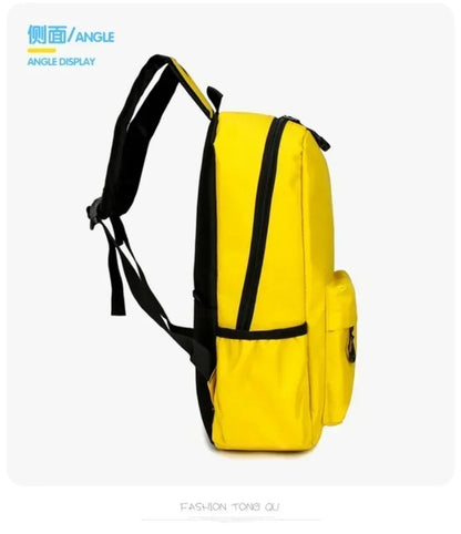 Ruime Schoolrugzak met Cartoon Print en Laptopvak | 14+ jaar