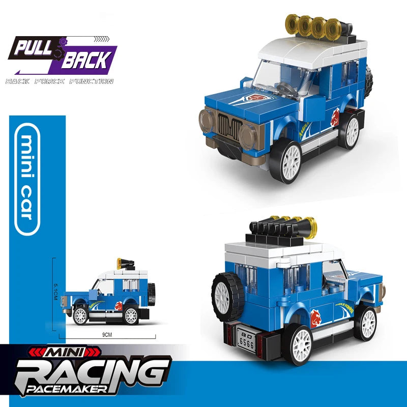 Bouwblokjes Optrek Voertuigen | Diverse Modellen LEGO®-compatibel