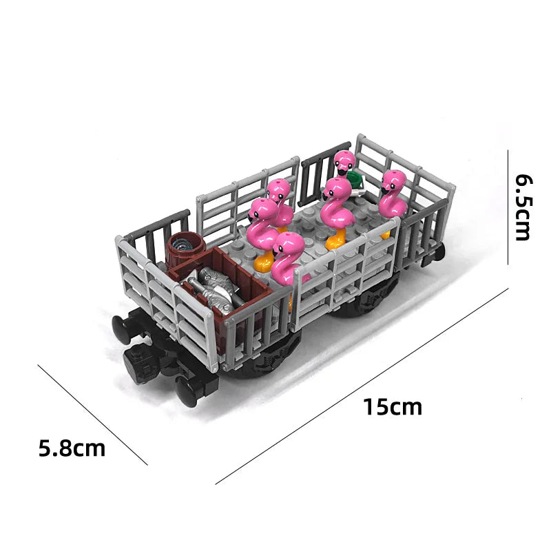 Kolenwagon Bouwset voor Trein | Compatibel met Lego Bouwblokken