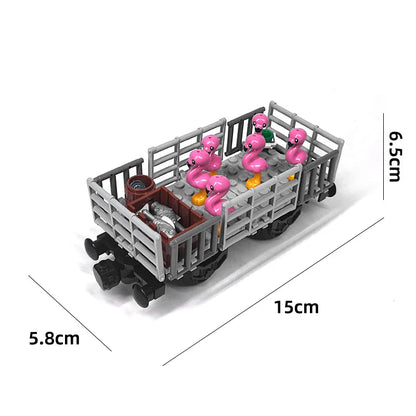 Kolenwagon Bouwset voor Trein | Compatibel met Lego Bouwblokken