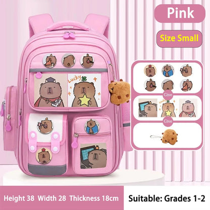 Capybara Schoolrugzak - Waterdicht met Ergonomische Schouderbanden