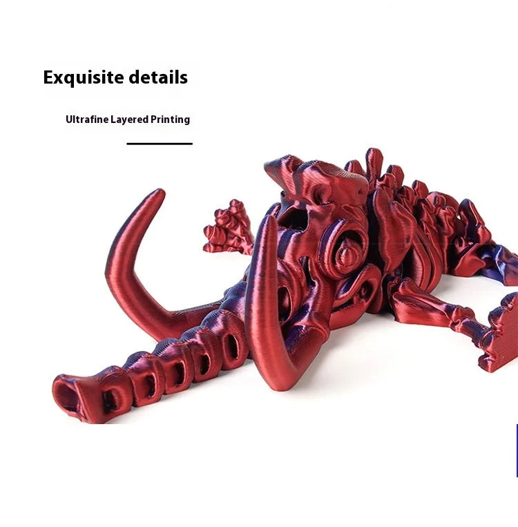 3D Geprinte Draak | Beweegbaar Model voor Decoratie