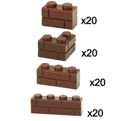 Brown-80pcs