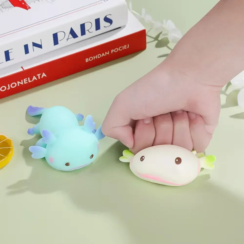 Axolotl Squishy Stressbal voor Kinderen en Volwassenen