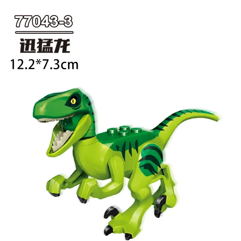 Dinosaurus Bouwblokken Set - T-Rex en Velociraptor
