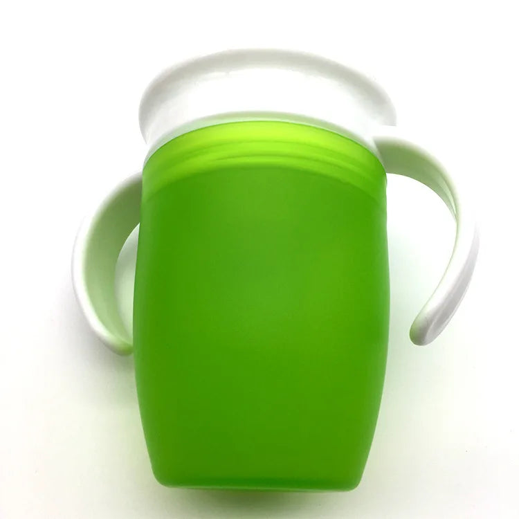 Lekvrije Draaibare Baby Drinkbeker met Handvatten en Draaideksel 1-2 Jaar