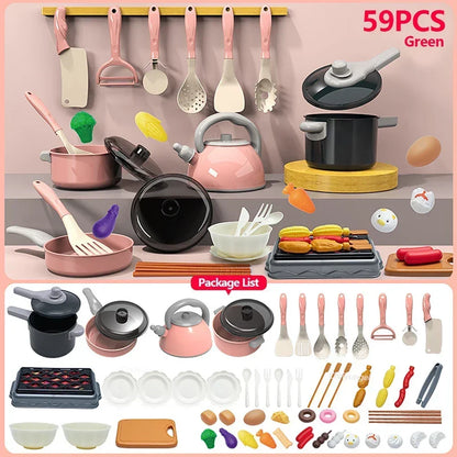 Speelkeuken Set met Accessoires, Pannen en Speeleten