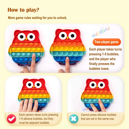 Pop Push Bubble Fidget Speelgoed voor Stressvermindering en Zintuiglijke Ontwikkeling
