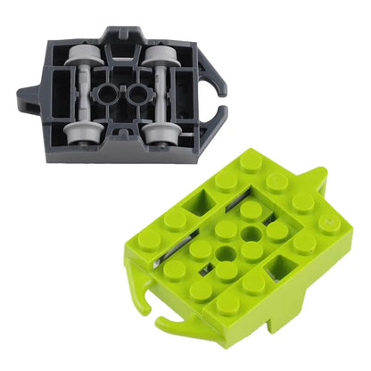 Bouwblokken Achtbaan Rails en Chassis Onderdelen (Compatibel met Lego)