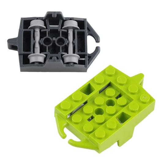 Bouwblokken Achtbaan Rails en Chassis Onderdelen (Compatibel met Lego)