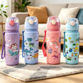 Dinosaurus Waterfles met Rietje voor Kinderen - Lekvrij 500 ml