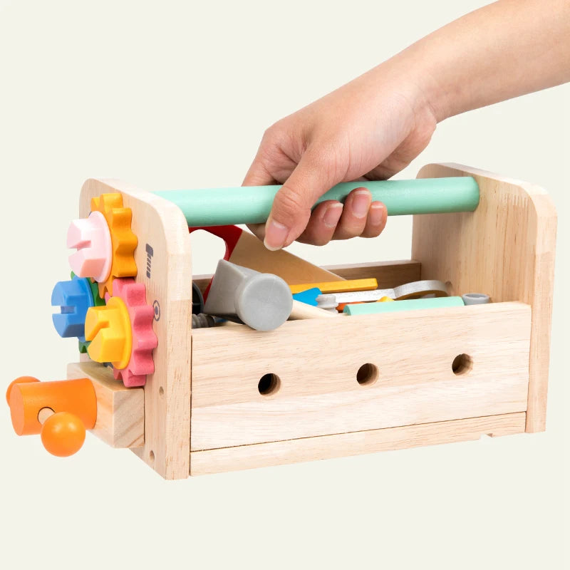 Houten Gereedschapset en Werkbank voor Kinderen