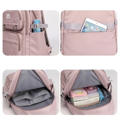 Roze Schooltas Rugzak voor Meisjes en Tieners