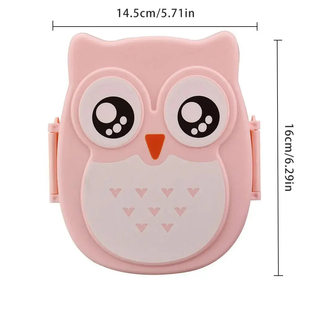Bento Lunchbox voor Kinderen - Draagbaar met Bestek en Karakterprint