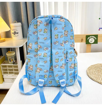 Ruime Capybara Rugzak van Nylon – Ideaal als Schooltas