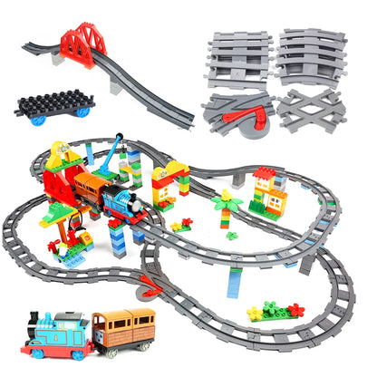 Grote Bouwblokken Treinset - Compatibel met Duplo