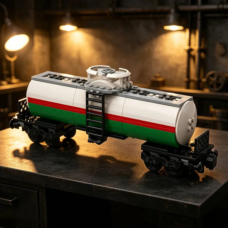 Bouwset Tankwagon voor Treinbaan – Compatibel met Lego
