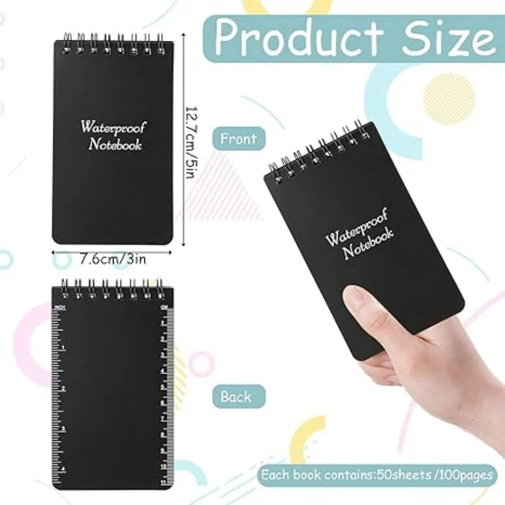 Waterproof Zaknotitieboekjes Set (3 stuks) – Voor Elk Weer