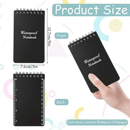 Waterproof Zaknotitieboekjes Set (3 stuks) – Voor Elk Weer