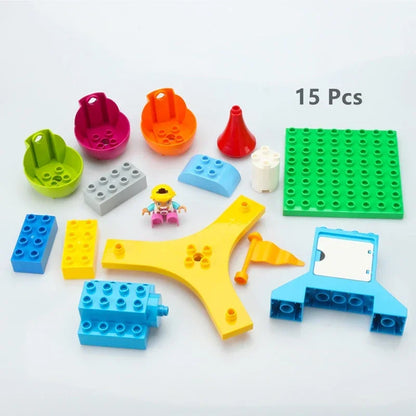 Bouwblokken Kermis, Stad & Voertuigen – Compatibel met Duplo