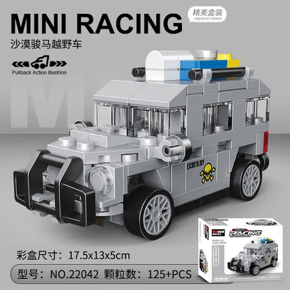 Bouwblokken Terugtrek Voertuigen Set – LEGO® Compatibel