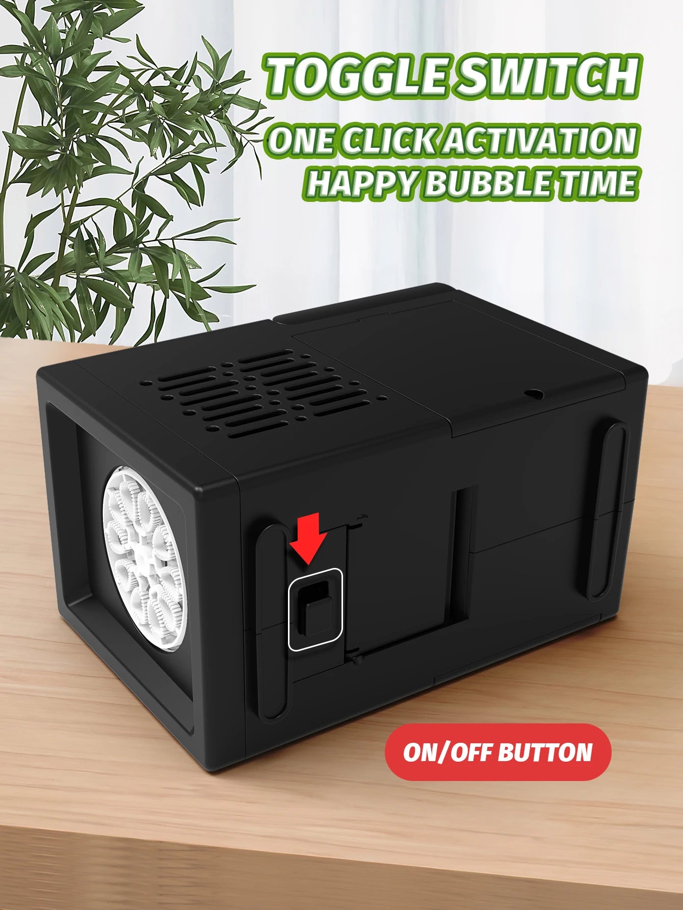 Automatische Bellenblaasmachine Handheld – 10 Gaten | Zonder Batterij en Bellenblaasvloeistof