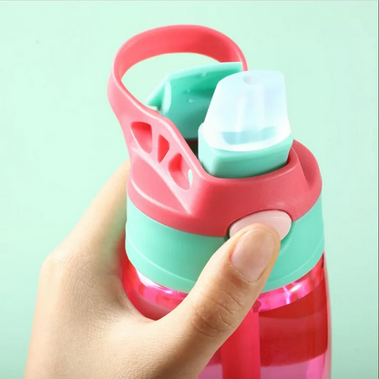 Kinder Drinkfles met Rietje - 500ml Draagbaar