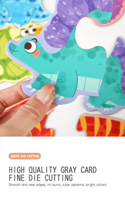 Educatieve legpuzzel set met dieren voor kinderen (verschillende moeilijkheidsgraden)