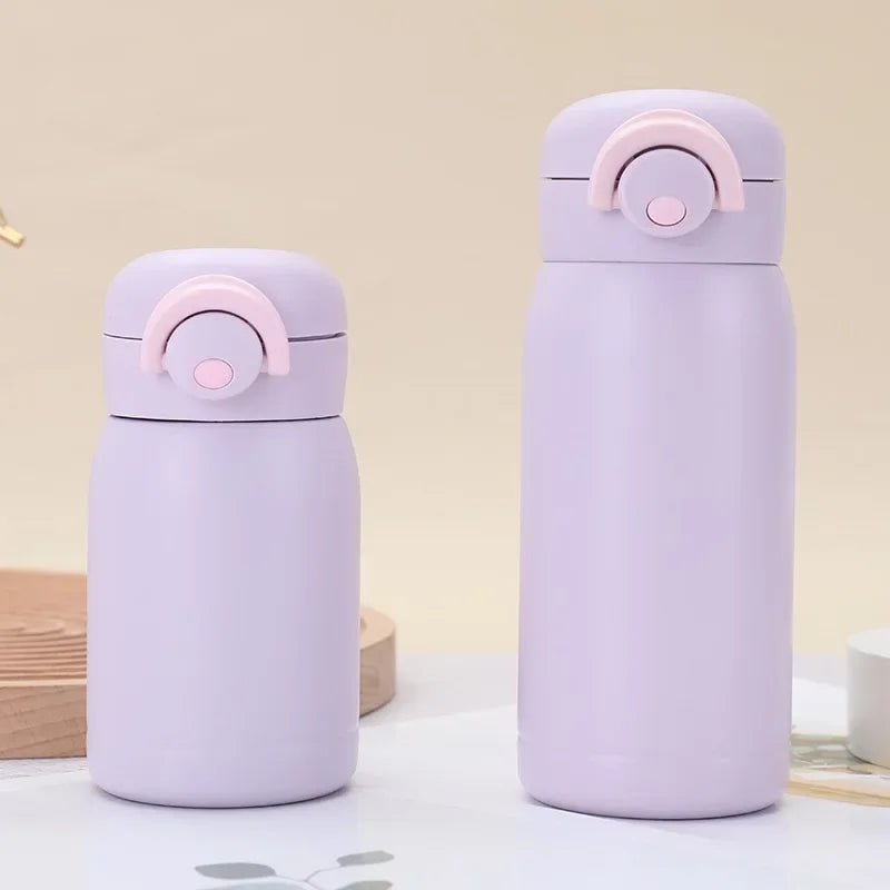 Compacte RVS Thermosfles voor Kinderen – Houdt Drankjes Warm of Koud