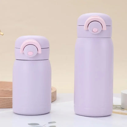 Compacte RVS Thermosfles voor Kinderen – Houdt Drankjes Warm of Koud