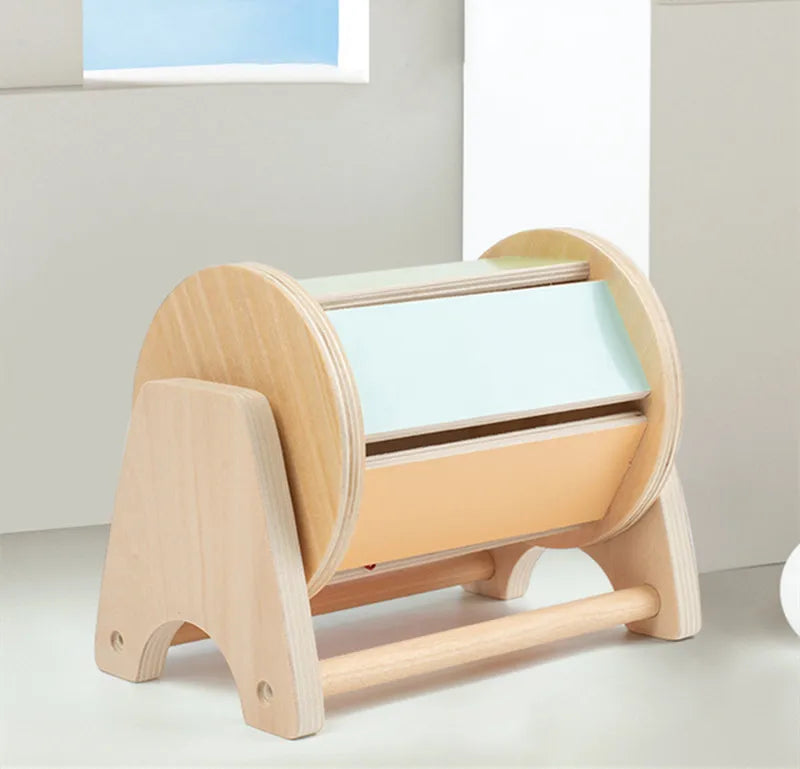 Montessori 4-in-1 Speelset: Objectpermanentie, Muntdrop, Worteloogst & Vormensorteerder