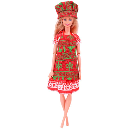 Keukenuniform Poppenkleding voor 30 cm Poppen