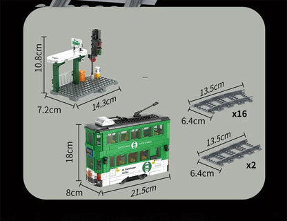Bouwstenen Set Metro Trein | Compatibel met Lego