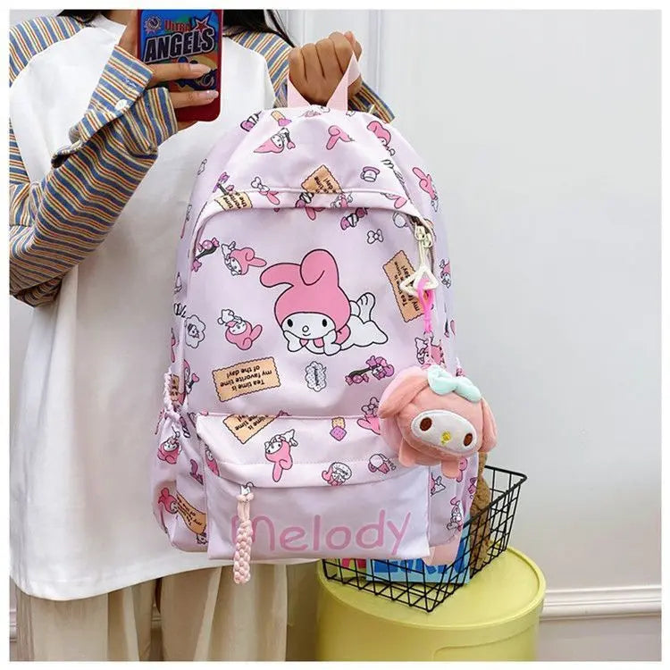 Sanrio Schooltas met My Melody, Cinnamoroll & Kuromi + Mini Tasje