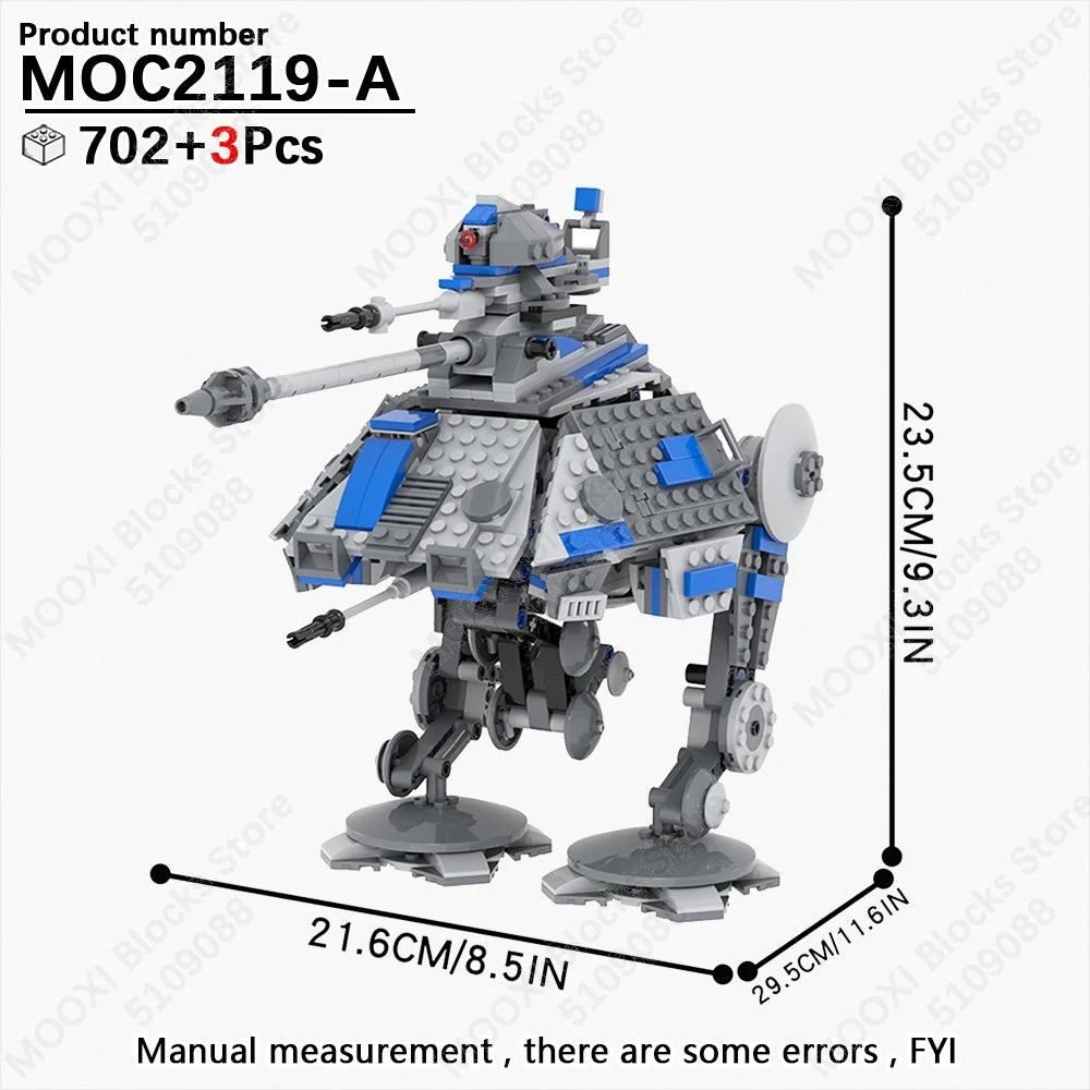 MOOXI Space Wars Bouwset: Voertuig & Tank Compatibel met LEGO®