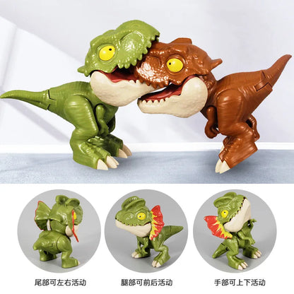 Vingerbijtende Dinosaurus T-Rex Speelfiguur met Beweegbare Gewrichten
