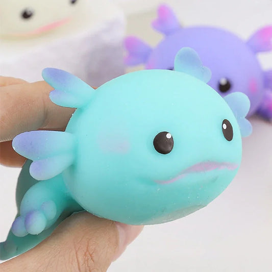 Squishy axolotl voor kinderen – zacht fidget speelgoed